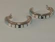 Navajo Indian Jewelry Opal Hoop Earrings - ER-0046