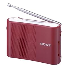 SONY FM/AMハンディーポータブルラジオ レッド ICF-51/R
