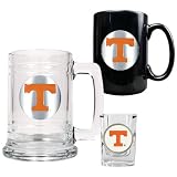 Tennessee Volunteers NCAA 15oz Tankard, 15oz Ceramic Mug & 2oz Shot Glass Set - Primary Logo