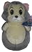 Disney Rodents Round Bottom Figaro The Cat Plush