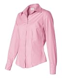 Ladies' Long Sleeve Silky Poplin Shirt