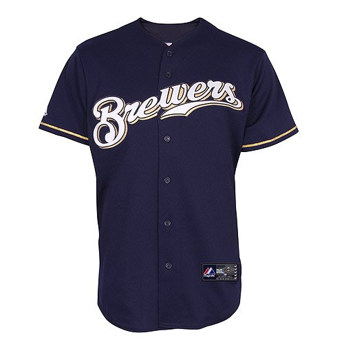 Milwaukee Brewers Replica Alternate Jersey - Navy Medium