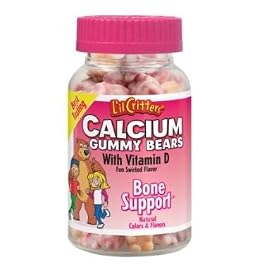 L'il Critters Calcium w/ Vitamin D - 200 Fun Swirled Flavored Gummy Bears