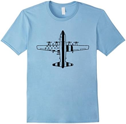 Men's Awesome C-130 Flag, Aircraft Mechanic Gifts Shirt XL Baby Blue