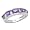 2.30 Carat Genuine Amethyst Channel-Set Silver Ring