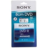 Sony 5 Pack 8cm DVD-R 30 Min - Blister