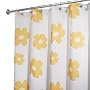 InterDesign Poppy Shower Curtain, Yellow