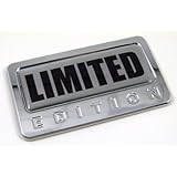 Car Chrome Decals CBEDI-LIMIT Limited Edition Chrome Emblem with domed decal Car Auto Bike Badge Motorcycle