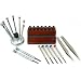 14 Watchmakers Screwdrivers Anti-Magnetic Tweezers Tool