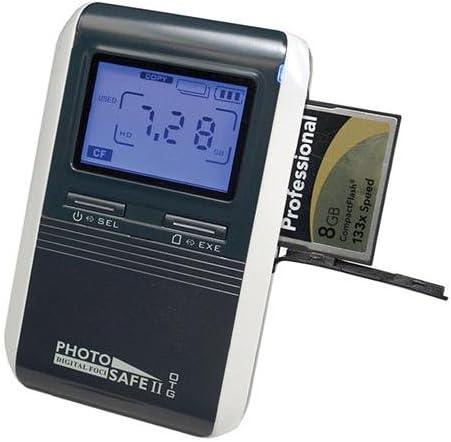 Digital Foci Photo Safe II OTG 500GB Portable Photo and Video Storage Device, 2.0" LCD Display, Built-In Memory Card Slots, USB2.0, PC & Mac Compatible, Midnight Blue