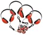 Califone Kids 4 Position Listening and Learning Center, Includes 4 Kids Headphones and Jackbox, Red