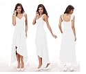 Elegantes Luxus Abendkleid, Cocktailkleid, Kleid, Hochzeitskleid,  Farbe weiß