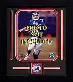 New York Giants - 8x10 Setup Custom Designed Double Matted Frame Kit with NFL Football Team Logo Medallion