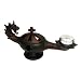 Antique Vintage Bronze Dragon Genie Lamp Votive Candle Holder