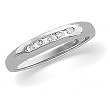 Platinum Diamond Wedding/Anniversary Band - 0.12 Ct.