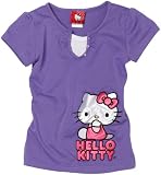 Hello Kitty Girl's 7-16 Purple Henley Tee