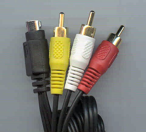 Video Cable SVHS Male to 3 x RCA Phono Plug 1.5m