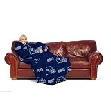New York Giants Adult Comfy Throw Blanket with Sleeves