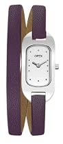 Opex - X0391LD5 - Ballerine - Montre Femme - Quartz Analogique - Cadran Acier Bross&eacute; - Bracelet Cuir Violet