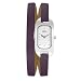 Opex - X0391LD5 - Ballerine - Montre Femme - Quartz Analogique - Cadran Acier Bross� - Bracelet Cuir Violet