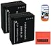 Pack of 2 DMW-BLE9 Batteries for Panasonic Lumix DMC-GF3 DMC-GF5 Digital Camera + More!!