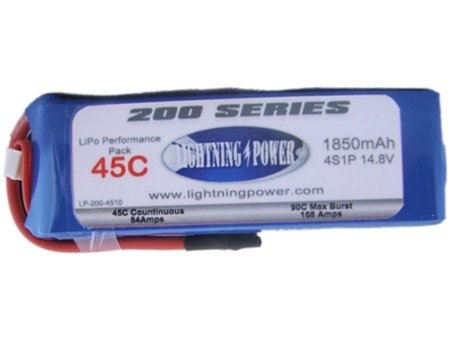 1850mAh 14.8V 4S1P 45C Li-Po 1850mAh 14.8V 4S1P 45C Li-Po