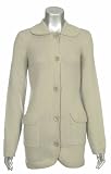 Sutton Studio Womens Taupe Lambswool Blend Sweater Coat Plus 1x