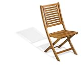 Oxford Garden Capri Acacia Folding Chair
