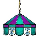 NBA New Orleans Hornets 16-Inch Diameter Stained Glass Pub Light