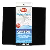 H.B.H. Enterprises AHH30026 Carbon Pad for Aquarium Filter, 10 by 18-Inch