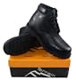 Mens Black Leather Terrain Hiking Boots Size 7 to 12 UK - WORK LEISURE WALKING