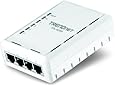 TRENDnet 4-Port 500 Mbps Powerline Ethernet AV Adapter TPL-405E (White)