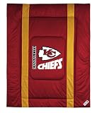 KANSAS CITY CHIEFS OFFICIAL LOGO TWIN SIZE JERSEY COMFORTER