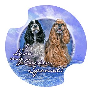 Cover image : Cocker Spaniel Carsters, Coasters for Your Car