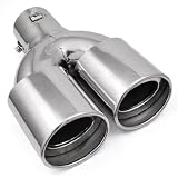 Automotive Car Auto Decoration 304 Stainless Steel 2.5 Single Inlet To Oval Shape... by Astra Security