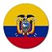 Ecuador Flag Round Mouse Pad