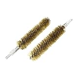 uxcell チューブブラシ 真鍮　ブラス製ブラストーン　25mm直径　2個入