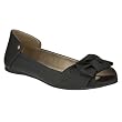 Women's Mossimo Supply Co. Oksana Peep-Toe Flats - Black