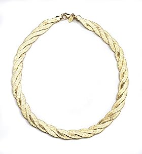 Gold Effect Regal Twist Necklace