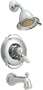 Delta Faucet 1755-712 Victorian Single-Handle Tub and Shower Faucet with Dual-Spray Showerhead, Chrome