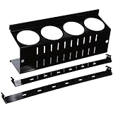 Wall Control ASM-CH-014 B Pegboard Spray Can Holder Bracket and Aerosol Can Organizer for Wall Control Pegboard Only, Black