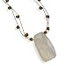 16"+2" Extension Double Strand Necklace with Rutilated Quartz Pendant