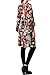 82 Days Women'S Poly Span Open Front Kimono Style Long Cardigan - Print