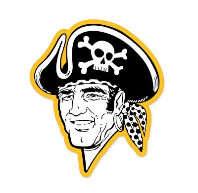 Pittsburgh Pirates MLB car bumper sticker decal (4