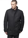 Andrew Marc Men’s Wool ‘Jeepster’ Convertible Vest Coat With Leather Detail Size Medium