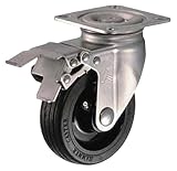ハンマー　オールステンレス　Ｓ型自在　ＳＰ付　ゴム車１２５ｍｍ