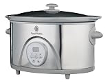 Russell Hobbs 14625 Digital Slow Cooker with Brushed stainless steel & grey trim and 6 litre full capacity