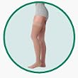 Juzo 3513 AG Varin Garter Style CLOSED TOE Thigh Highs 40-50 mmHg