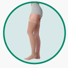 Juzo 3513 AG Varin Garter Style CLOSED TOE Thigh Highs 40-50 mmHg