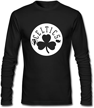 Adult Screw Neck Funny Boston Flower Celtics Basic Long Sleeve Teeshirts